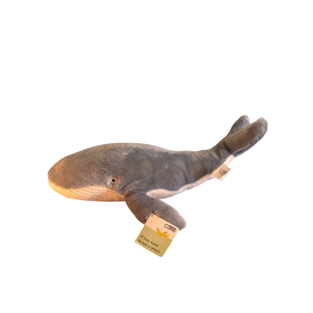 New Tag If You Want to see a Whale Plush Gray Stuffed Animal Toy Kohl's Cares